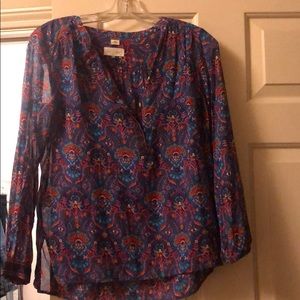Loft long sleeve blouse type top